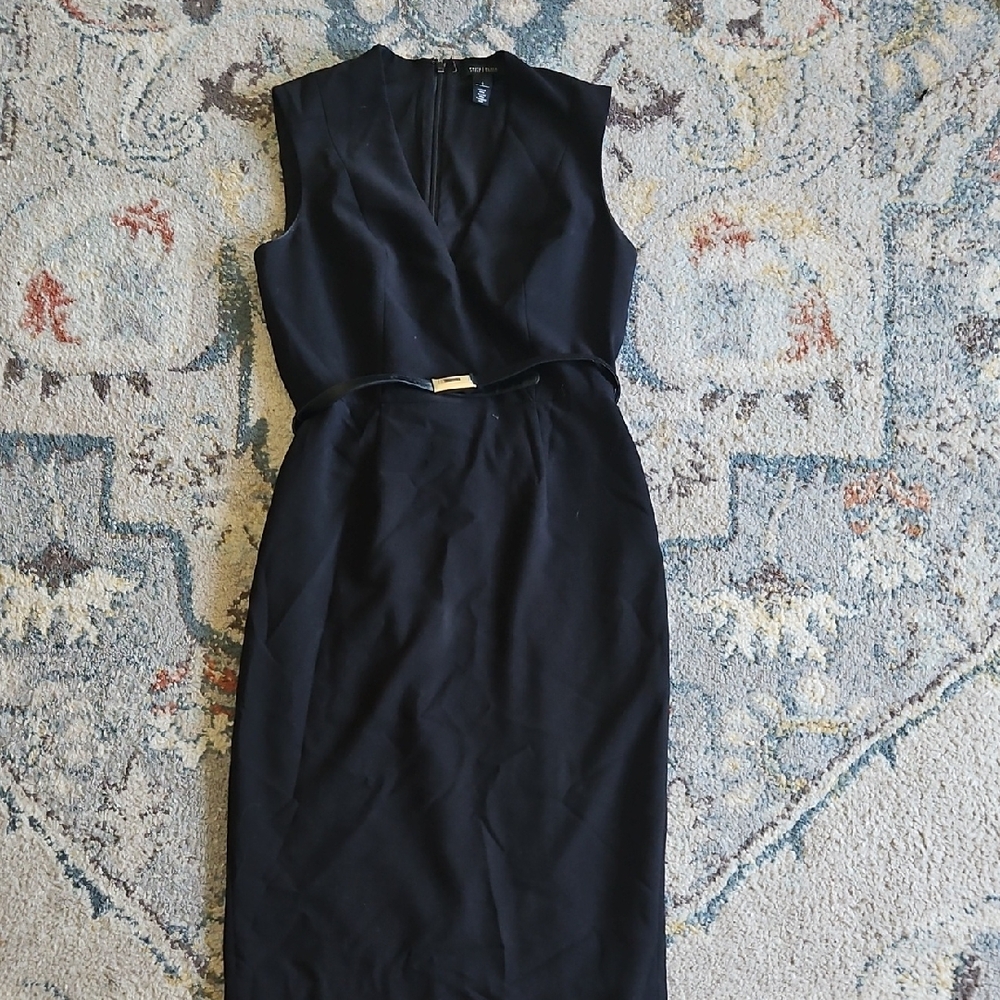 White House Black Market Black Midi Dress